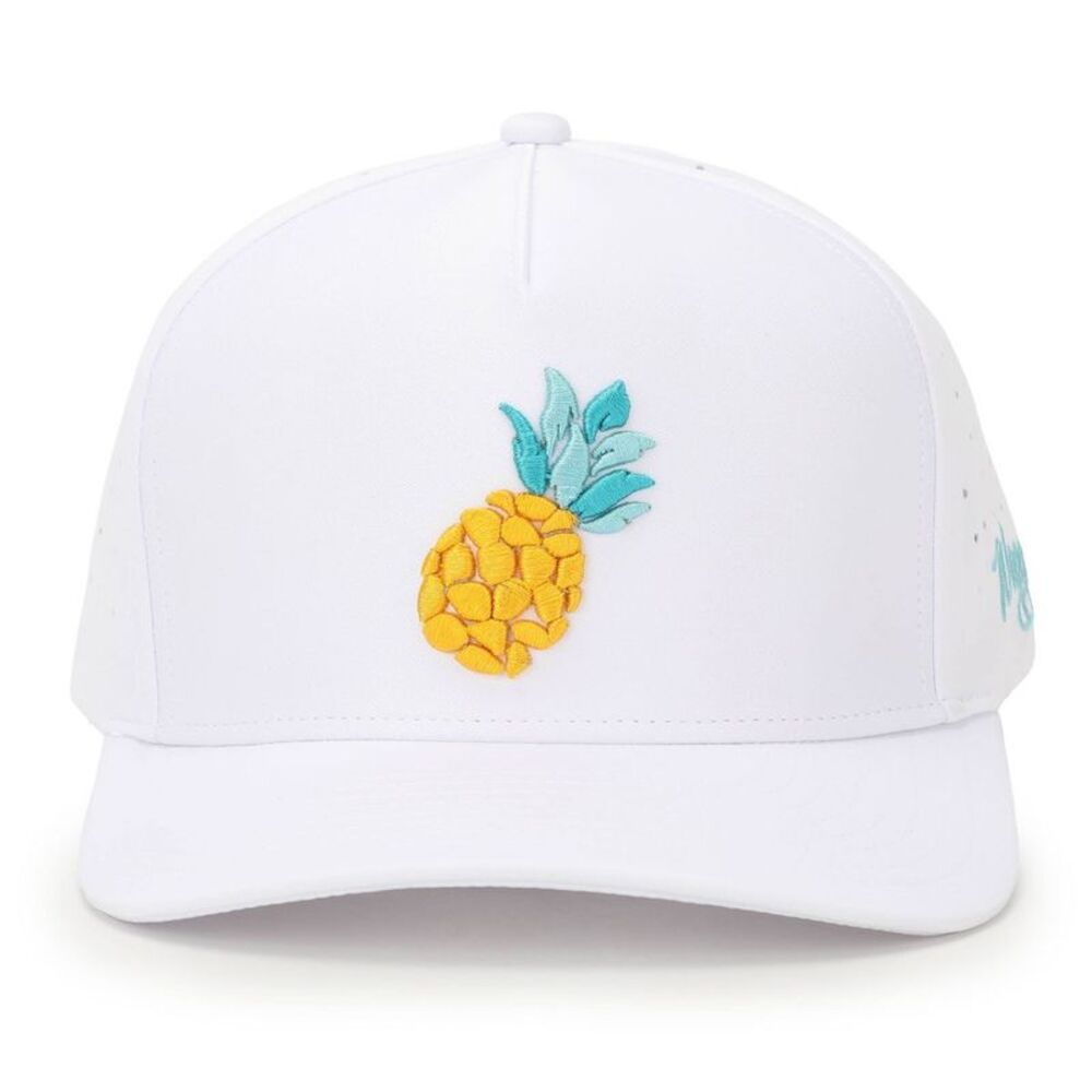 Waggle -  Adult Polyester Baseball Hat - Black Pineapple